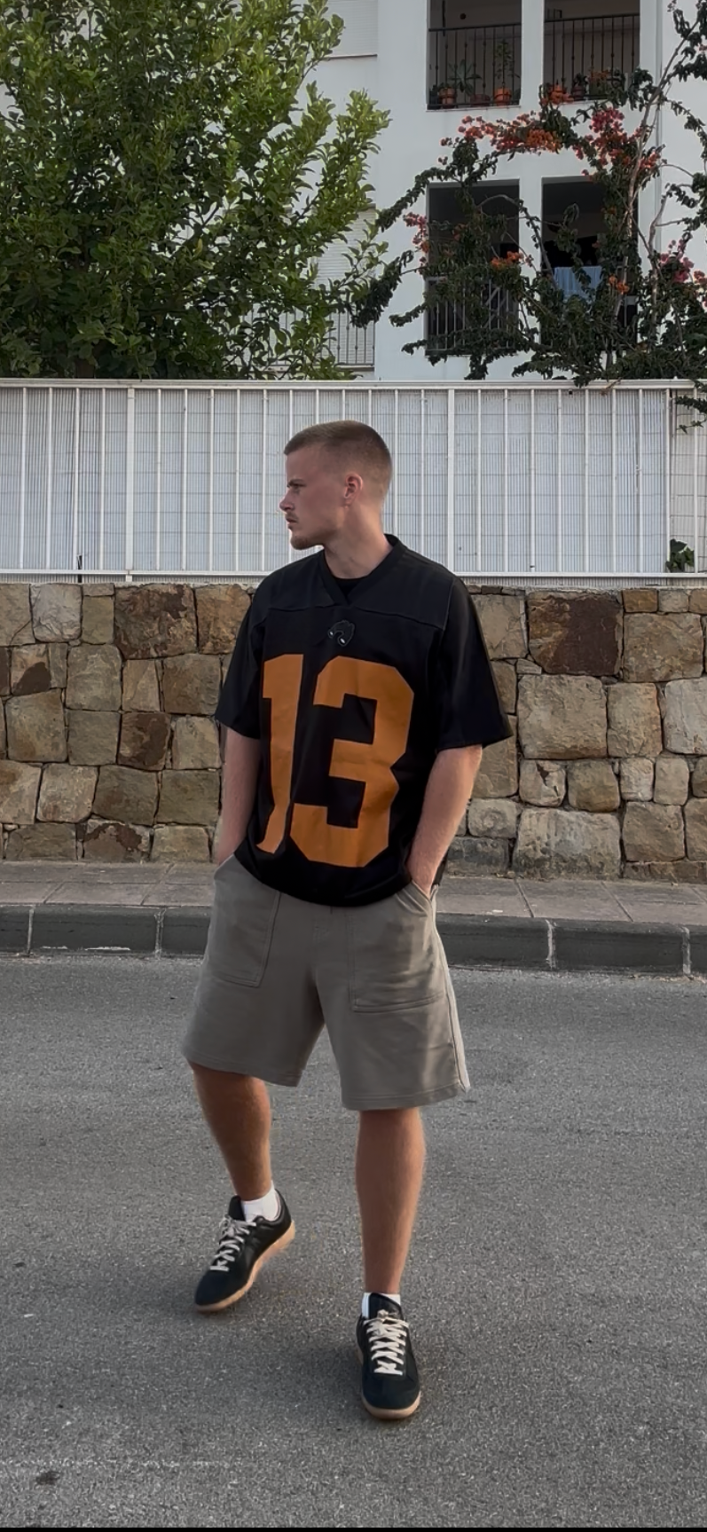 Oversized Mesh V-Neck OverlookedLDN 13 Jersey