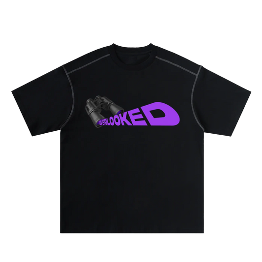 Oversized Contrast-Stitched Cotton Tee