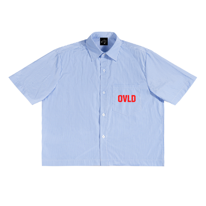 OverlookedLDN Oversized Vertical Stripe Boxy Shirt